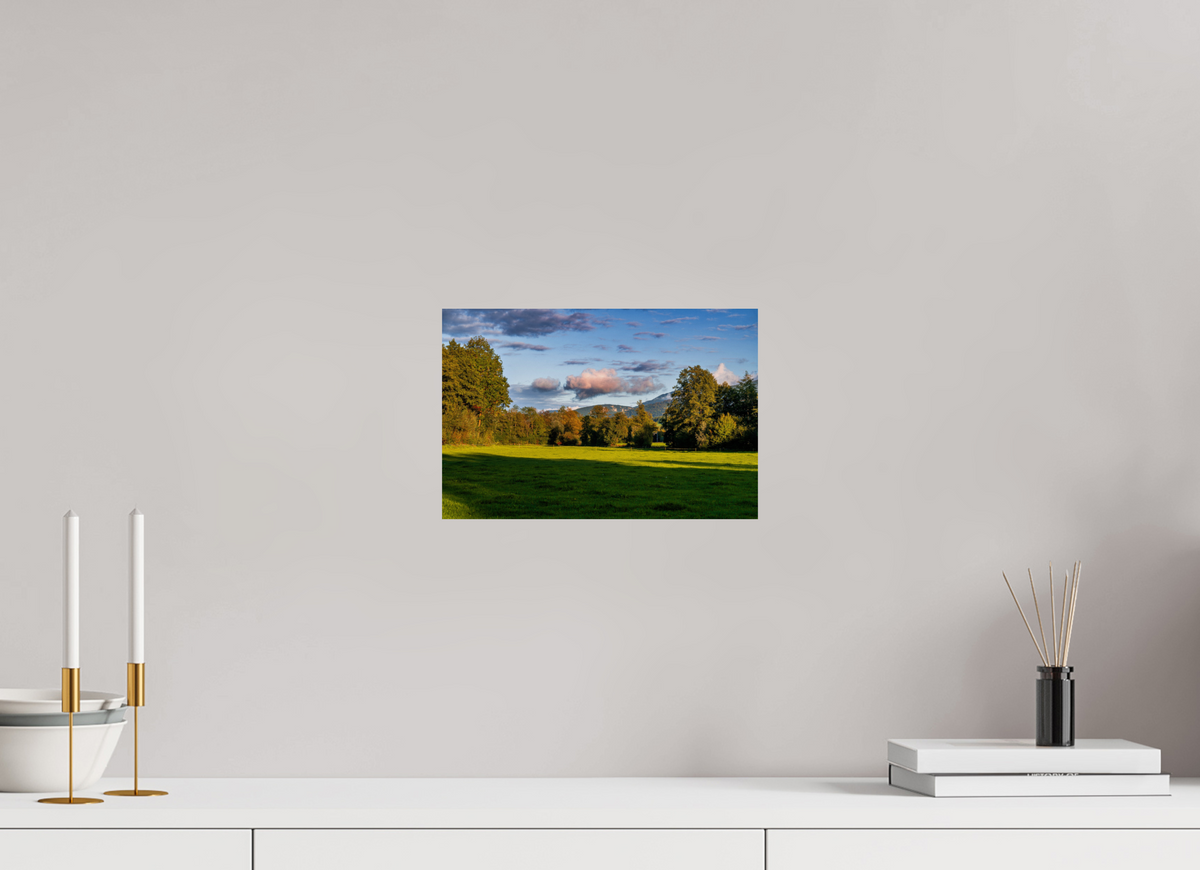 30 x 20 cm, Tirage photo métallisé sur papier Fuji Crystal Pearl Courfaivre nuage ombre