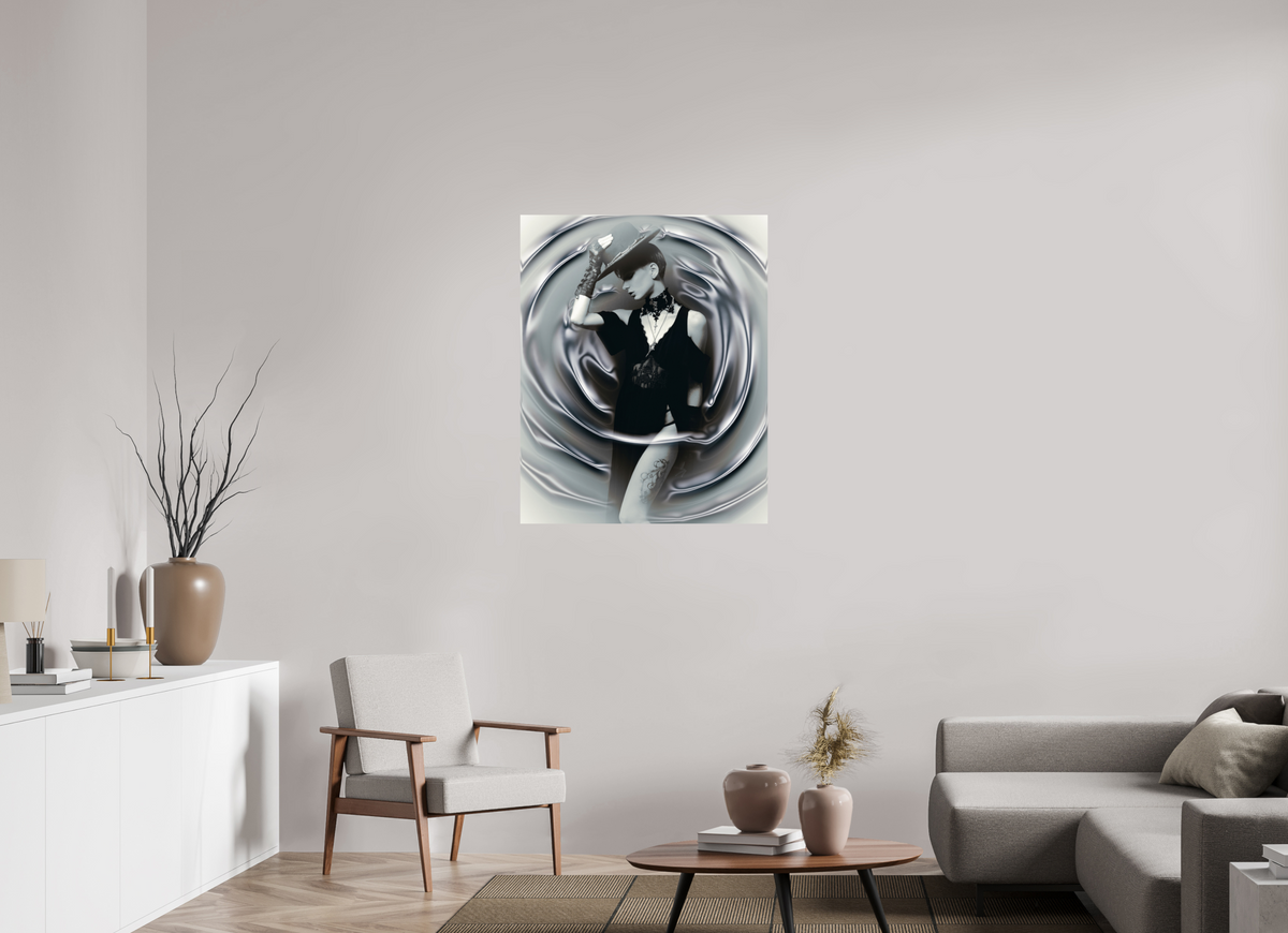 80 x 100 cm, ChromaLuxe HD Metal Print (Aluminum sublimé) Élégance Interdite - I