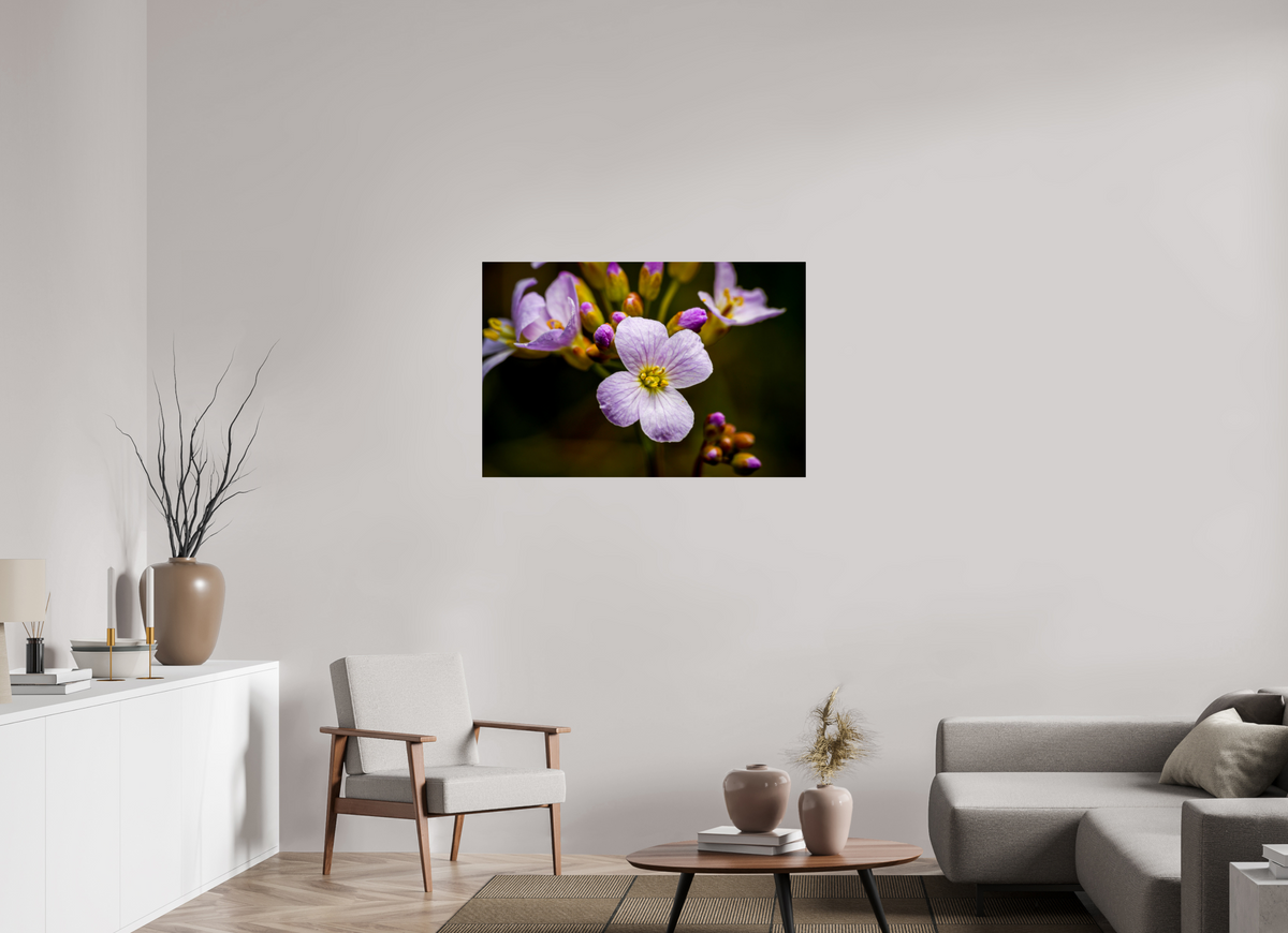 105 x 70 cm, Tirage photo métallisé sur papier Fuji Crystal Pearl Fleurs en poésie