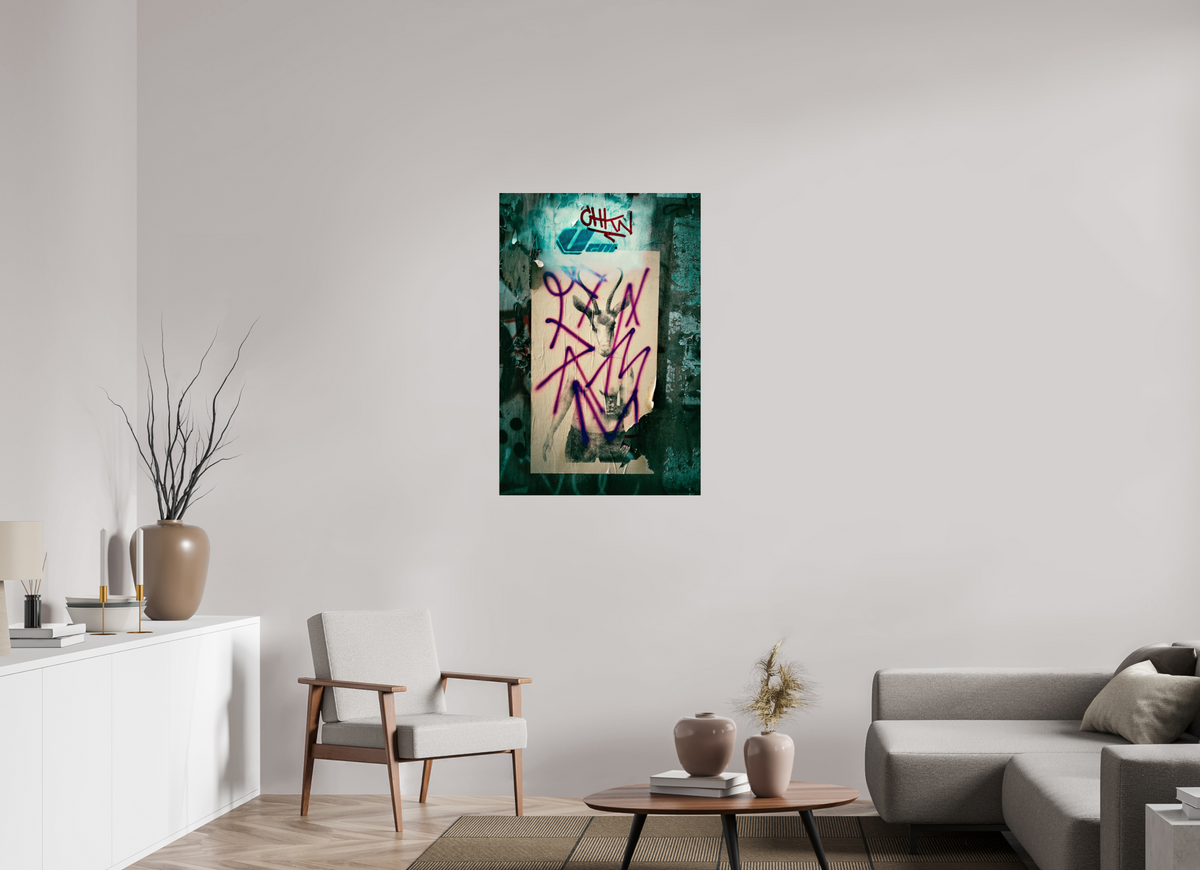 70 x 105 cm, Tirage photo métallisée sous Plexi ado